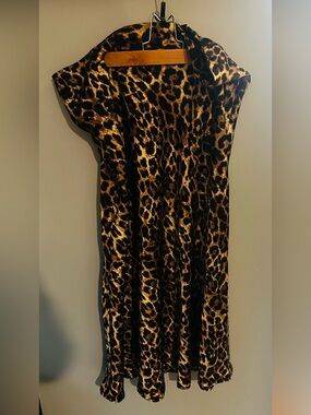Leopard Print Women’s Midi Skirt